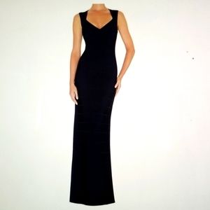 Herve Leger Estrella Bandage Gown Dress size L